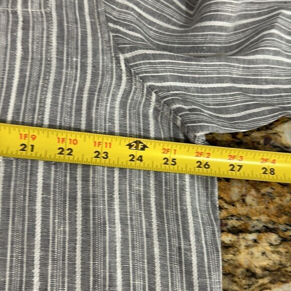 Tommy Bahama Linen Striped Long Sleeve Button Down Shirt Size XL - Picture 7 of 10